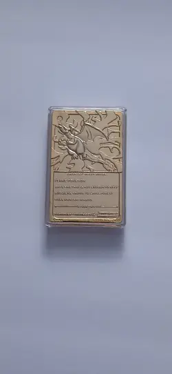 Pokemon Charizard Trading Card 23k Gold Plated Burger King 1999 Card Only - Image 2