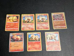 7x Arcanine Growlithe Lot Sword Shield WOTC Pokemon Cards Set TCG vintage and mo - Image 1
