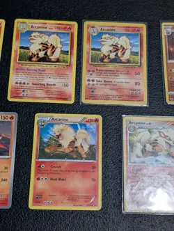 7x Arcanine Growlithe Lot Sword Shield WOTC Pokemon Cards Set TCG vintage and mo - Image 3
