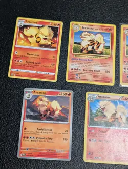 7x Arcanine Growlithe Lot Sword Shield WOTC Pokemon Cards Set TCG vintage and mo - Image 4