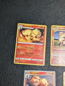 7x Arcanine Growlithe Lot Sword Shield WOTC Pokemon Cards Set TCG vintage and mo - Image 5