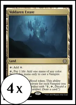 MTG - 4 x Voldaren Estate - Playset of 4 - Lost Caverns of Ixalan - Image 1