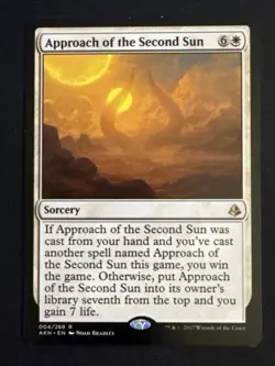 1x Approach of the Second Sun (004) Amonkhet LP MTG Magic the Gathering x1 MKE - Image 1