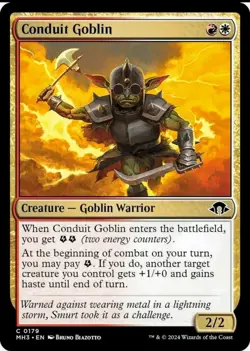 X 4 Conduit Goblin NM Modern Horizons 179 MTG Magic The Gathering - Image 1