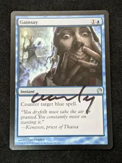 MTG Magic the Gathering Gainsay Theros Signed by Clint Cearley NM - Image 1