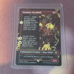 Summon: Brynhildr Borderless, MTG Single, FIN 0366 Rare NM - Image 3