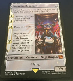 SUMMON: BAHAMUT FINAL FANTASY MTG M 0001 FIN NM NON-FOIL - Image 1