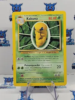 Pokemon Kakuna Base Set 33/102 LP - Image 1