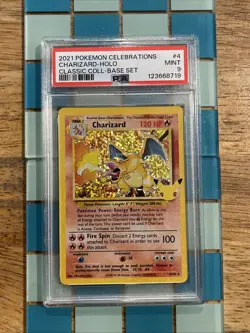 GRADED PSA 9 2021 Pokemon Celebrations Charizard-Holo Classic Coll-Base Set #4 - Image 1