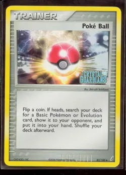 Pokemon POKE BALL 82/100 - Crystal Guardians - Rev Holo - NEAR MINT/MINT - Image 1