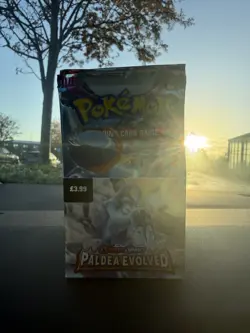 Pokemon TCG Paldea Evolved Half Booster Box (18 Packs) - Unsealed - Image 1