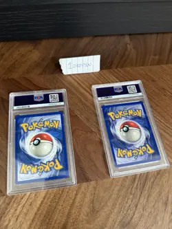 1999 Pokemon Base Set Diglett 47/102 & Dugtrio 19/102 PSA 9 - Image 2