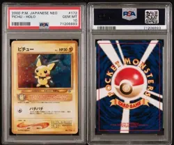 2000 Pokemon Japanese TCG Neo Pichu Holo #172 Gem Mint PSA 10 - Image 3