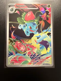 Ivysaur 134/132 Illustration Rare (IR) Full Art - Pokemon TCG Mega Evolution NM - Image 1