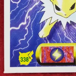 Jolteon Pokemon Seal Sticker 338 Level.51 1997 Vintage Nintendo Japanese F/S - Image 4
