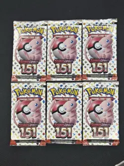Pokemon 151 Booster Pack - Lot of Six (6) Packs! Brand New, Factory-Sealed! - Image 1
