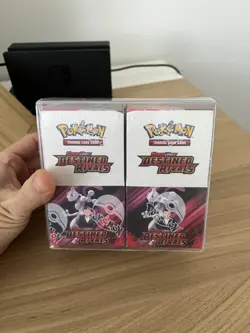 Pokemon 2 X Destined Rivals Half Booster Box Sealed with Protector - No rips - Image 1