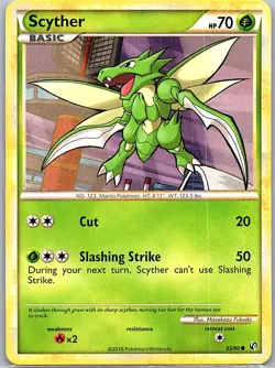 Scyther 65/90 Non Holo Undaunted - Pokemon Card - LP - Image 1