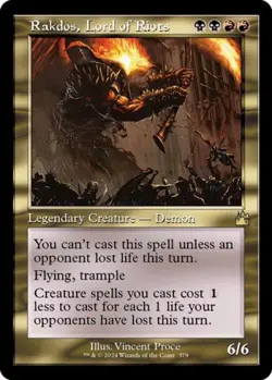 Rakdos, Lord of Riots (Retro Frame) -Foil Light Play MTG Ravnica Remastered - Image 1