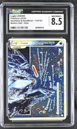 CGC 8.5 Lugia LEGEND HeartGold & SoulSilver Bottom 114/123 Holo Pokemon Card - Image 1