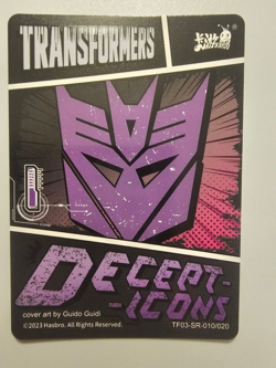 Blitzwing TF03-SR-010/020 transformers Kayou card tcg licensed trading - Image 1