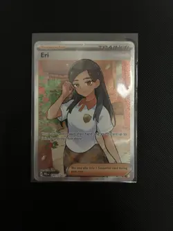 Pokemon TCG Eri 136/131 Prismatic Evolutions Full Art Trainer Holo Card - Image 1