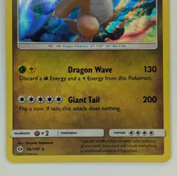 Dragonite 96/149 Holo Sun & Moon Pokemon Card NM - Image 3