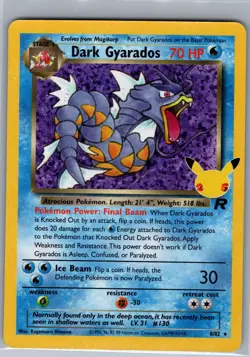 Dark Gyarados 8/82 Celebrations: Classic Collection - Pokemon Card - NM - Image 1