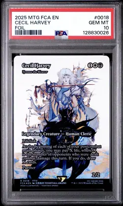 CECIL HARVEY 0018 PSA 10 Magic The Gathering FINAL FANTASY: Through The Ages - Image 1