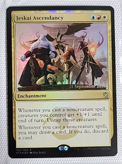Jeskai Ascendancy - Khans of Tarkir - Prerelease Promo - MTG - Foil Rare - NM - Image 1