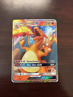 Charizard GX 9/68 Hidden Fates Battle Academy 60 Stamp Pokemon Card MT - Image 1