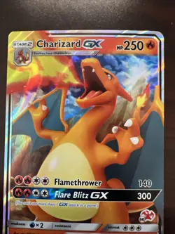 Charizard GX 9/68 Hidden Fates Battle Academy 60 Stamp Pokemon Card MT - Image 3