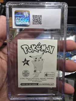 CGC 10 GEM MINT 1999 MERLIN POKEMON S17 WEEZING-PRISM - Image 2