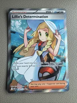 Lillie's Determination 169/132 Secret Rare Pokemon Mega Evolution Full Art NM - Image 1