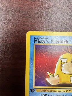 Pokemon 1st Edition Misty's Psyduck 90/132 Gym Challenge LP - Image 3