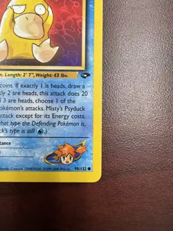 Pokemon 1st Edition Misty's Psyduck 90/132 Gym Challenge LP - Image 5