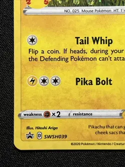 Pokemon TCG Pikachu Pokemon Promos SWSH039 Holo Promo #2 - Image 2