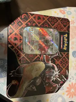 Pokemon TCG Charizard Scarlet & Violet Paldean Fates Tin (SEALED!) - Image 1