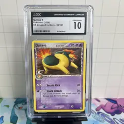 CGC 10 Pokemon EX Dragon Frontiers 36/101 Quilava 2006 Uncommon - Image 1