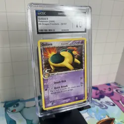 CGC 10 Pokemon EX Dragon Frontiers 36/101 Quilava 2006 Uncommon - Image 2