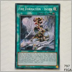 Fire Formation - Ingen - FIGA-EN020 - Secret Rare 1st Edition Yugioh - Image 1