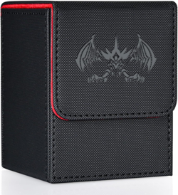 Card Deck Box for Yugioh MTG Cards, 100+ Deck Case with 2 Dividers Fits TCG CCG - Image 1