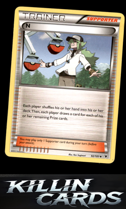 N (Supporter) 92/101 Pokemon Uncommon Noble Victories Card LP - Image 1