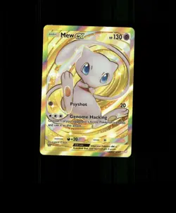 HOLO GOLD Mew Card Mew Pokemon Card READ DESCRIPTION BELOW p1 - Image 1
