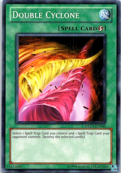 Double Cyclone DREV-EN046 Yu-Gi-Oh! Card Moderate Play Unlimited - Image 1