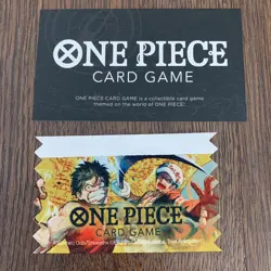 One Piece Card Game Anime Expo AX 2023 Monkey D Luffy Promo P-037 TGC & Ribbon - Image 4