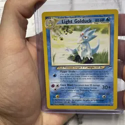 Pokemon TCG Light Golduck Neo Destiny Card 47/105 LP Vintage Nintendo Uncommon - Image 1