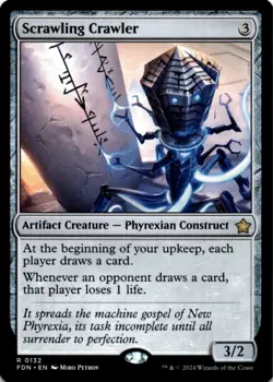 MTG Scrawling Crawler Normal NM Foundations Magic 132 - Image 1