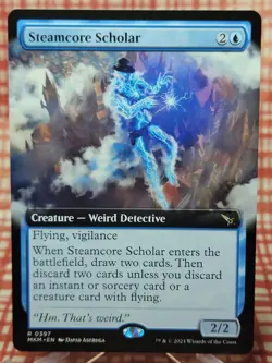 Steamcore Scholar (Extended Art) Murders at Karlov Manor MTG - Image 1