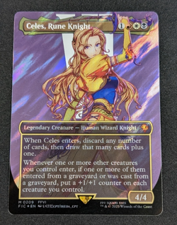 Celes, Rune Knight (Borderless) (Surge Foil) Commander: Final Fantasy Foil - Image 1